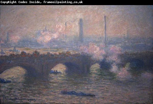 Claude Monet Waterloo Bridge, Gray Day